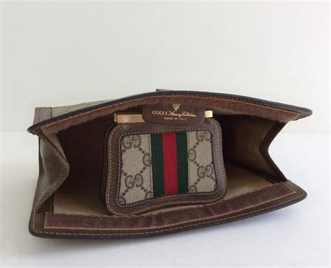 vintage gucci clutch black|gucci handbags from 1980s.